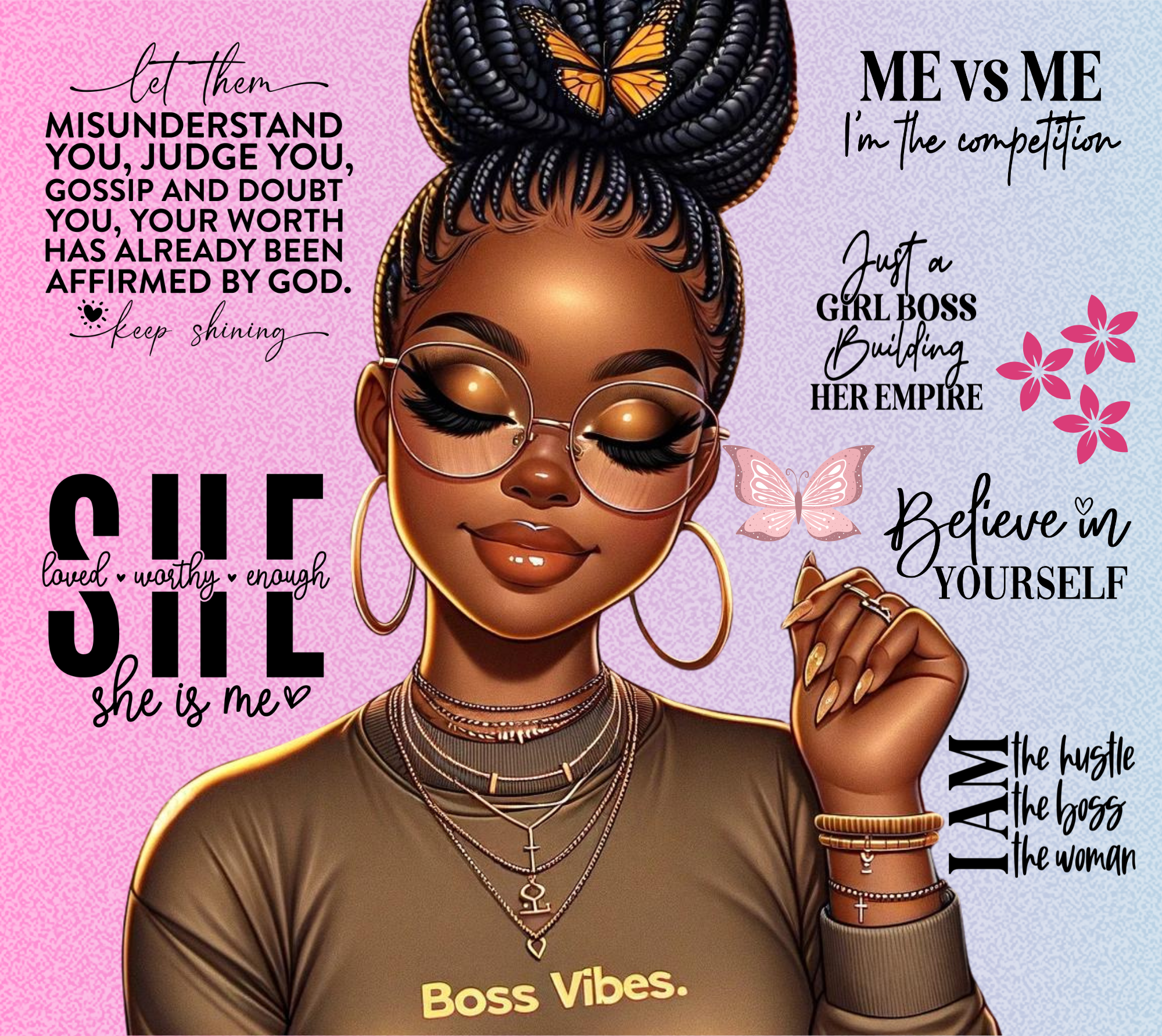 20oz Tumbler-Boss Vibes