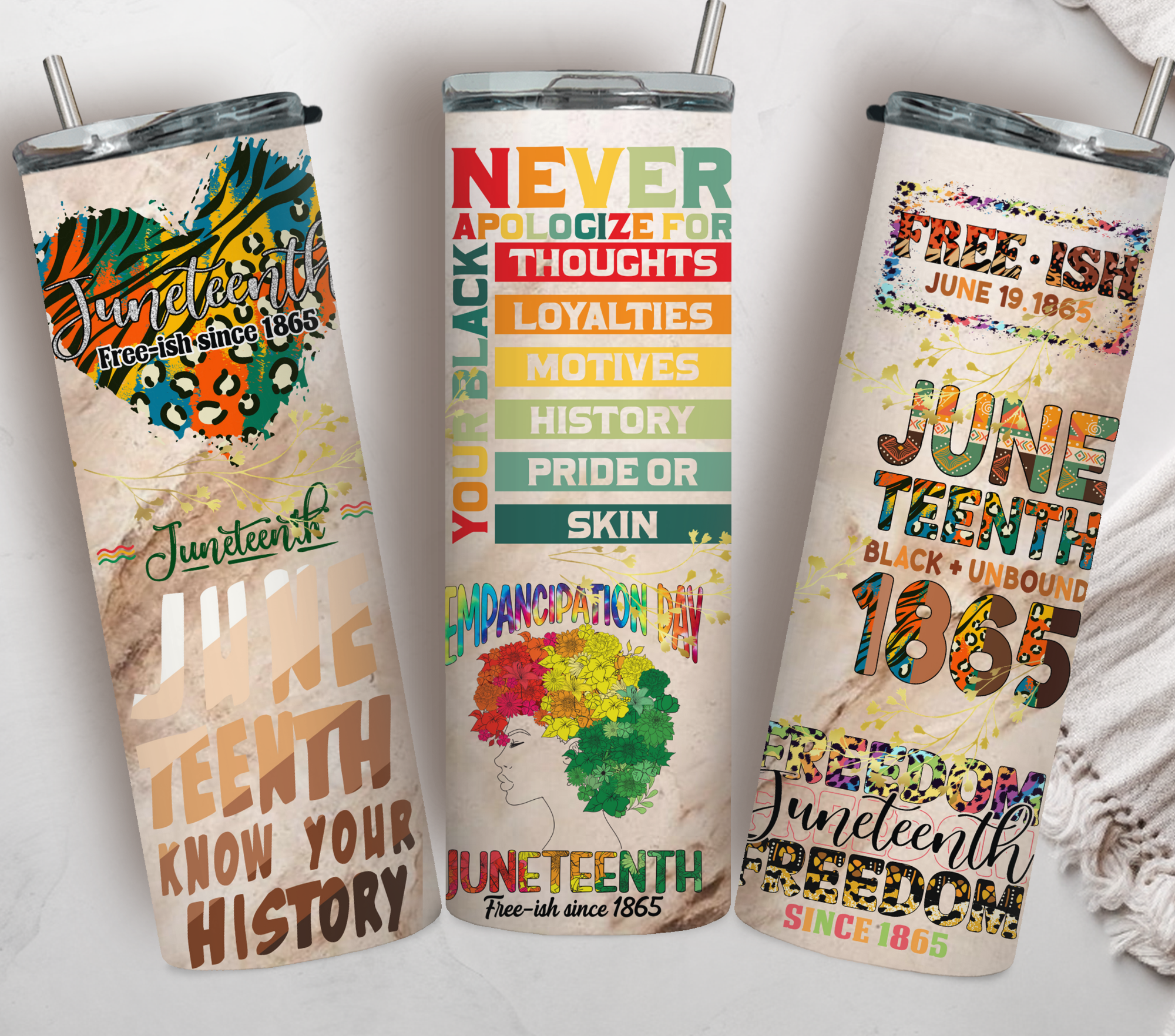 20oz Tumbler- Juneteenth