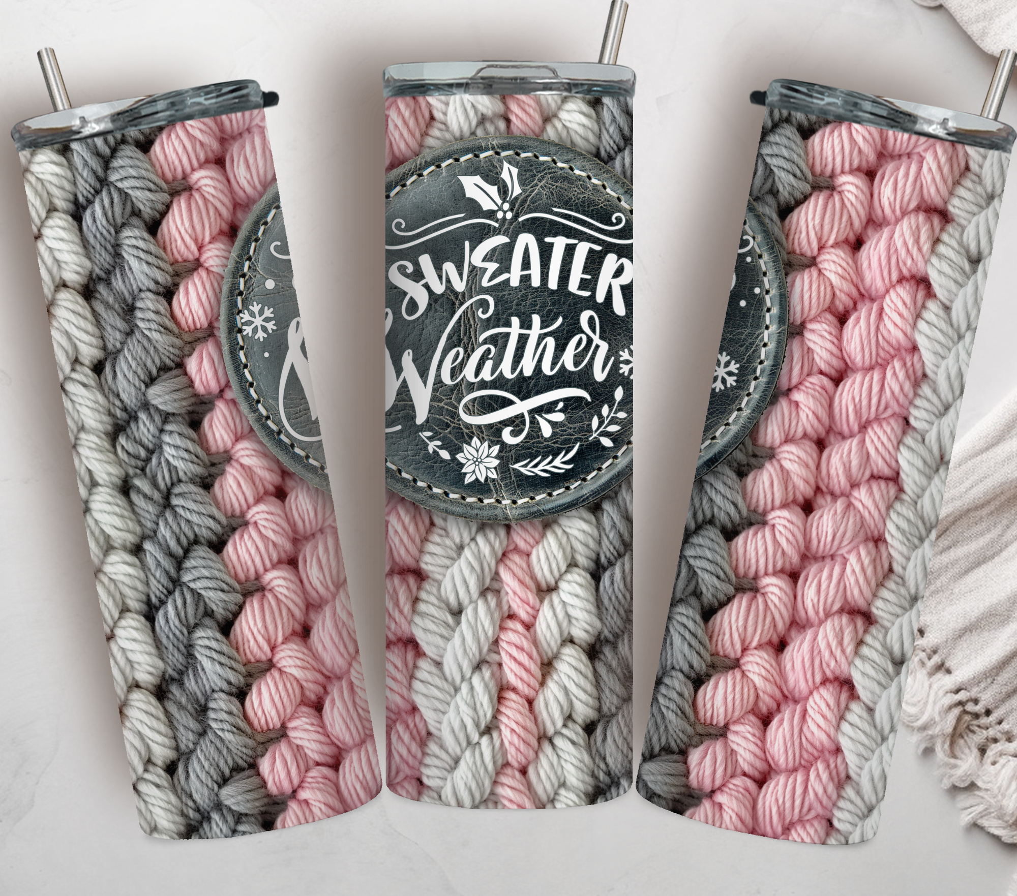 20oz Tumbler: Sweater Weather