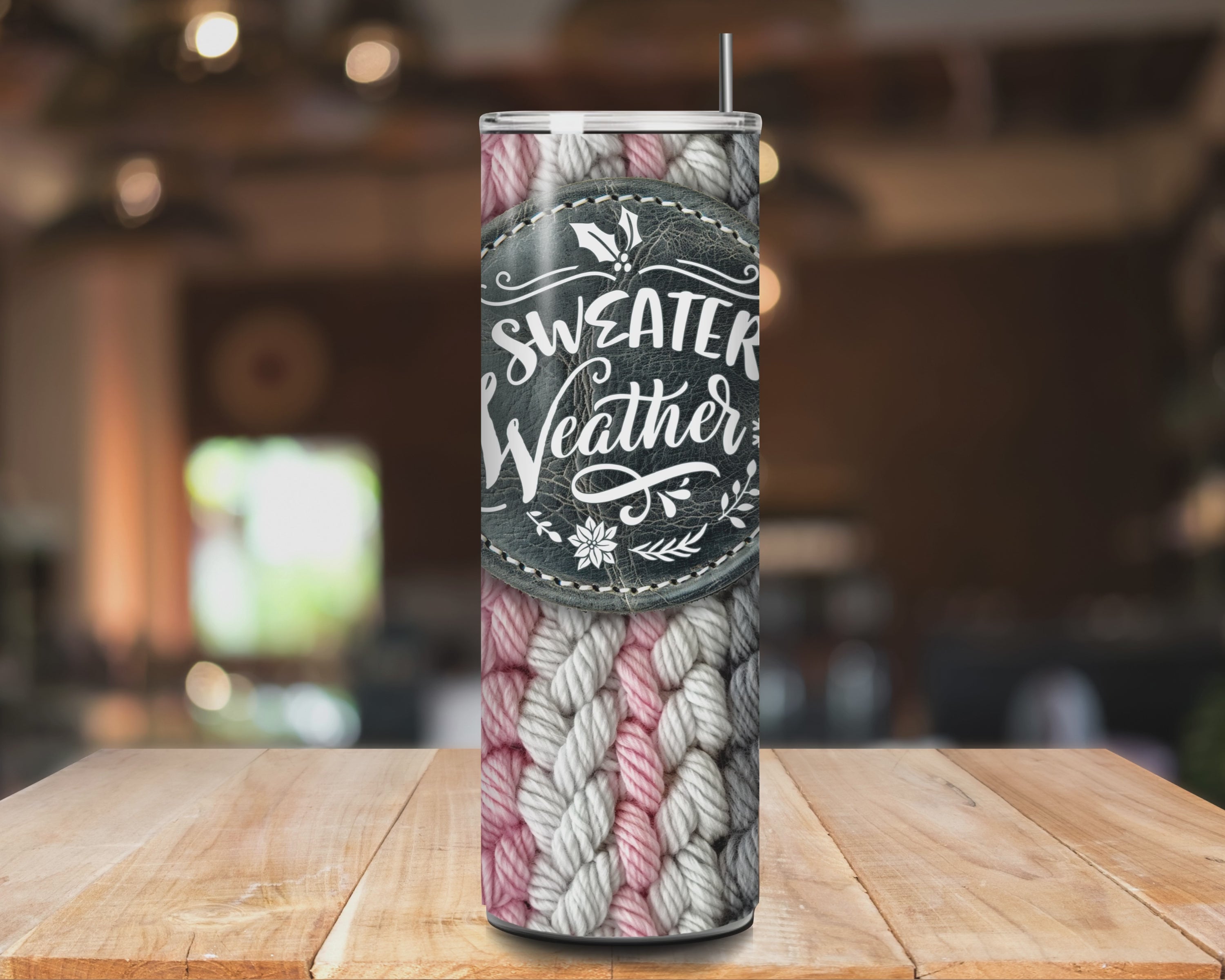 20oz Tumbler: Sweater Weather